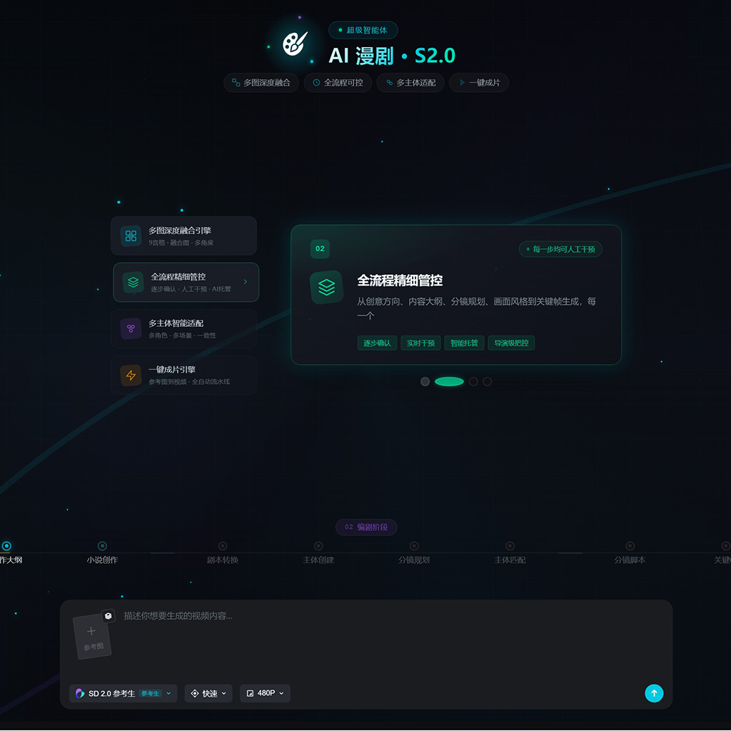 菁选灵创一站式制作系统后台界面